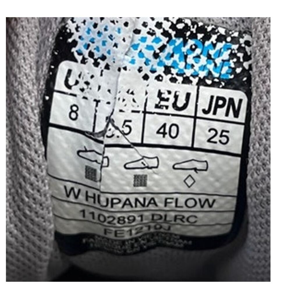 Women's Hoka One One Hupana Flow 1102891-DLRC Knit Athletic Sneaker SZ 8 Gray - Picture 6 of 6
